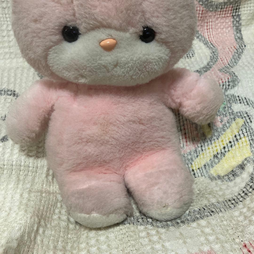 昭和レトロ ヴィンテージ 吉徳 うさぎ クリーミー ぬいぐるみ 中古品