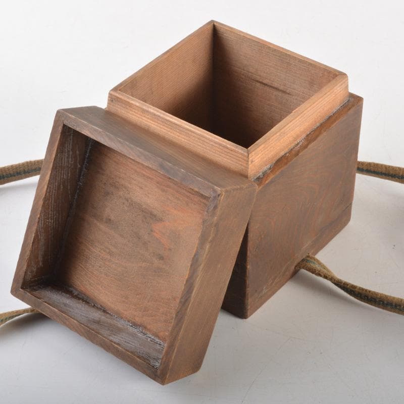 茶道具　天然木　網目　棗　仕覆・時代箱付　V　6339