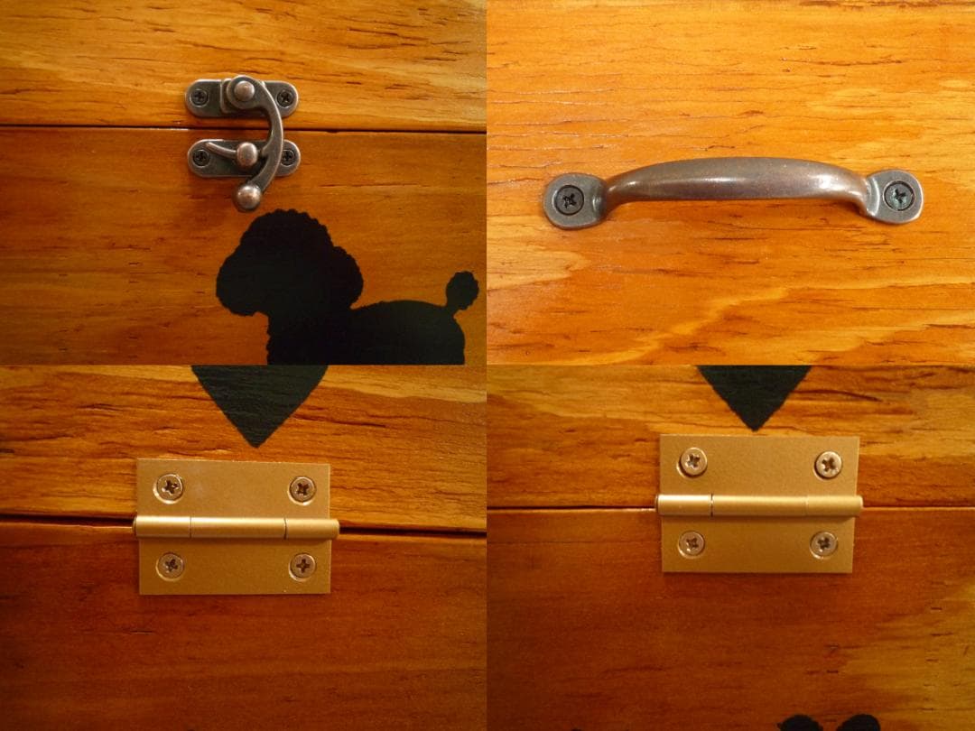 ⭐さくら様専用オーダー品♥️椅子＆留具BOX⭐わんにゃん柄♥️--150