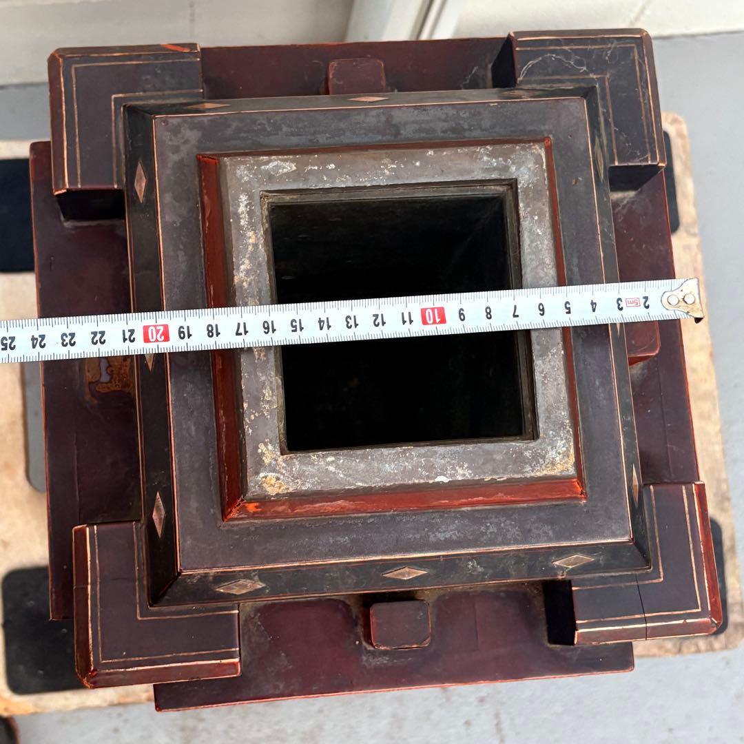 里帰り□江戸時代 蒔絵螺鈿花入