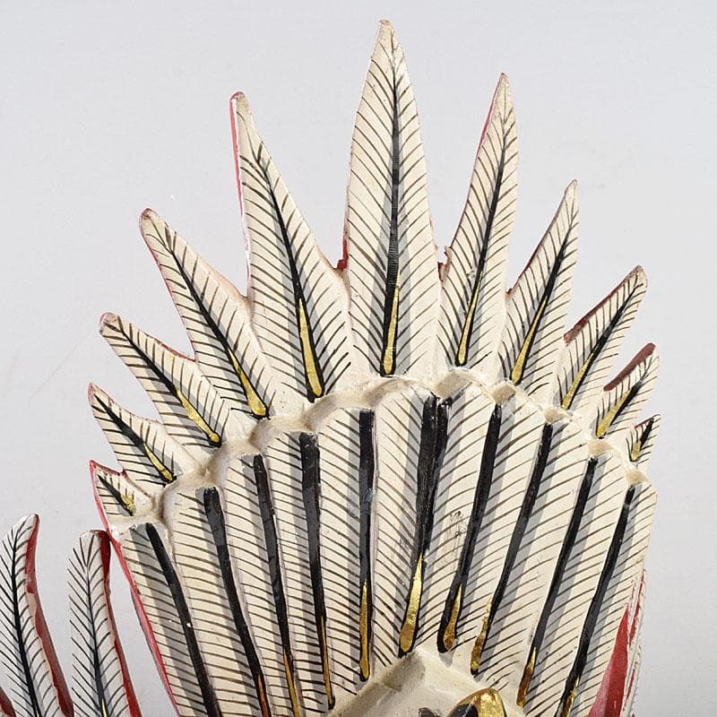 バリ島 インドネシア 彩色木彫 ガルーダ像 置物 N R9435B - メルカリ