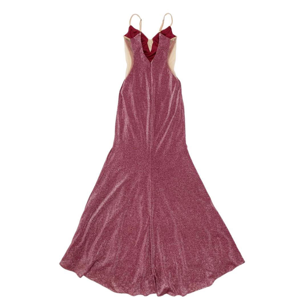 AngelR エンジェルアール バストビジュータイトロングドレス レッド