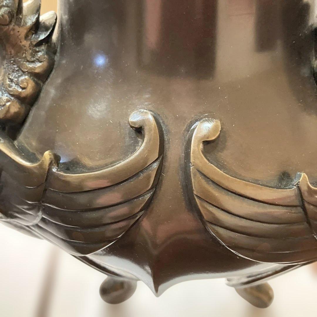 茶道具・花器花瓶 薄端・鳳凰足 ビンテージ 古道具(蔵出し骨董品)の