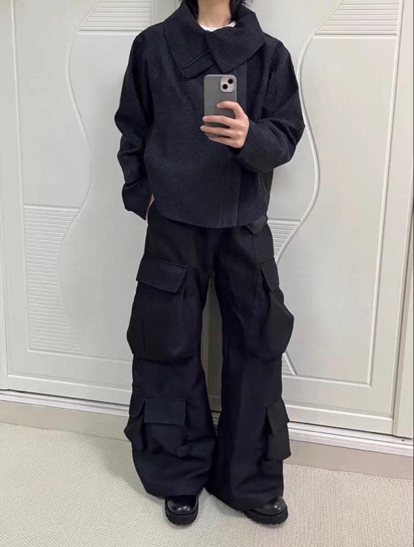 JCAESAR ZIPPER-JACKET WITH H斜めジップジャケット短丈 - メルカリ