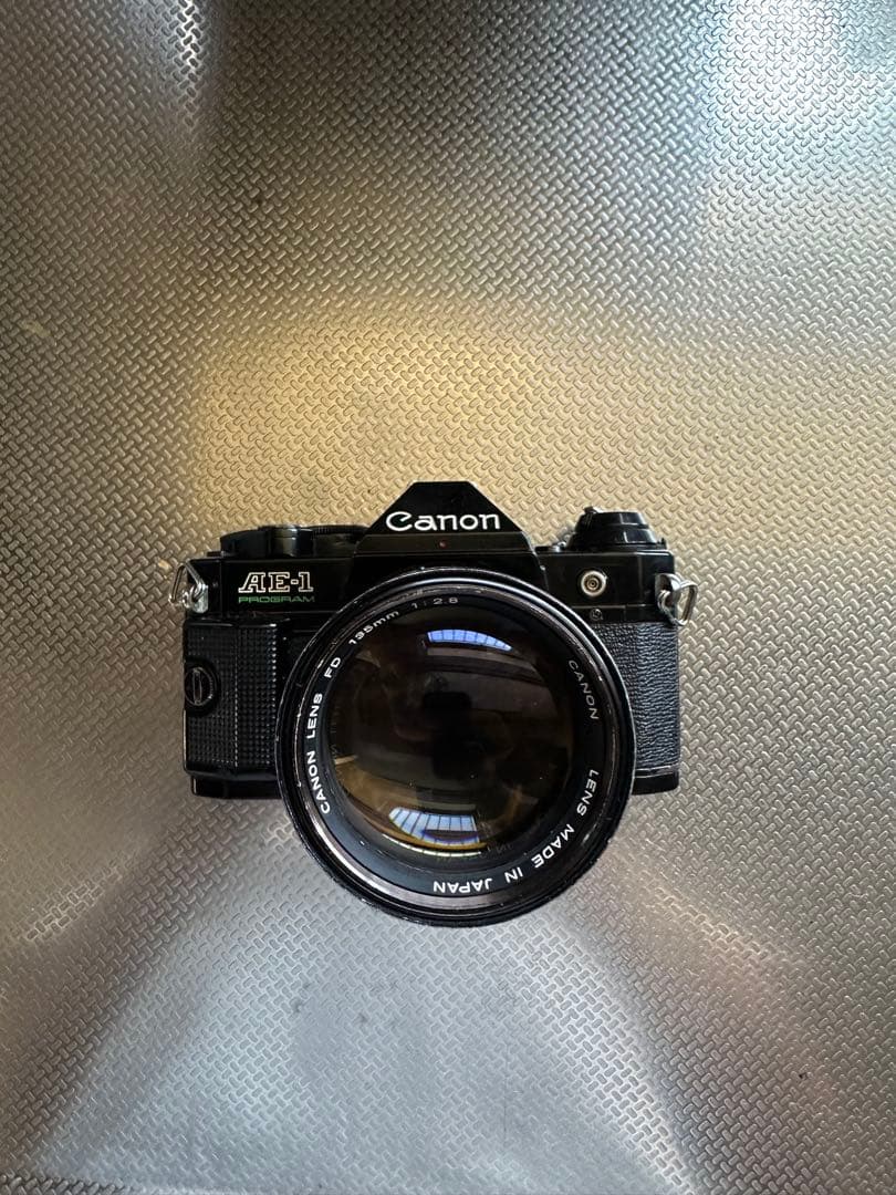 Canon AE-1P ブラック＋135mm F2.8 実用セット 光学キレイ