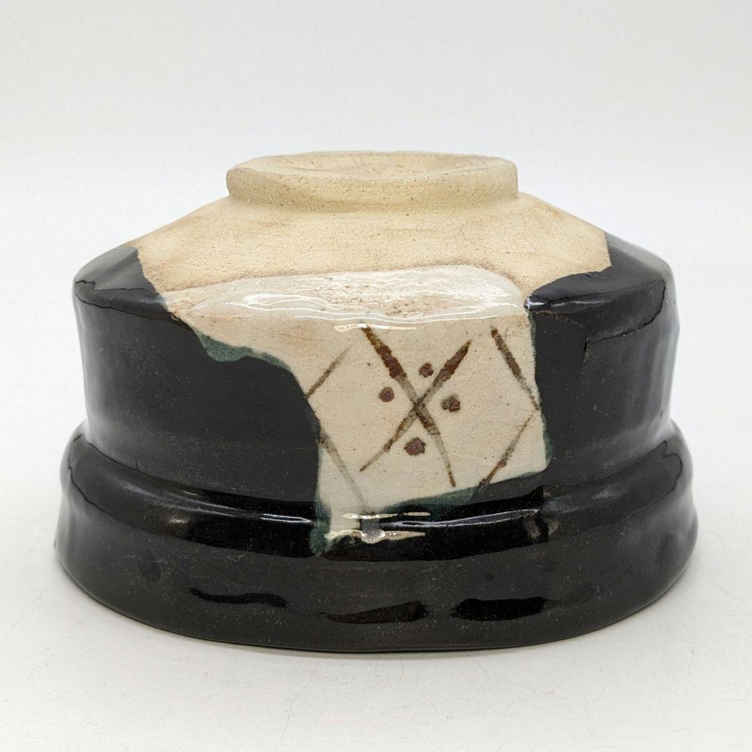 佐治光太郎（光寿） 黒織部茶盌 共箱 抹茶碗 抹茶茶碗 茶道具 茶器