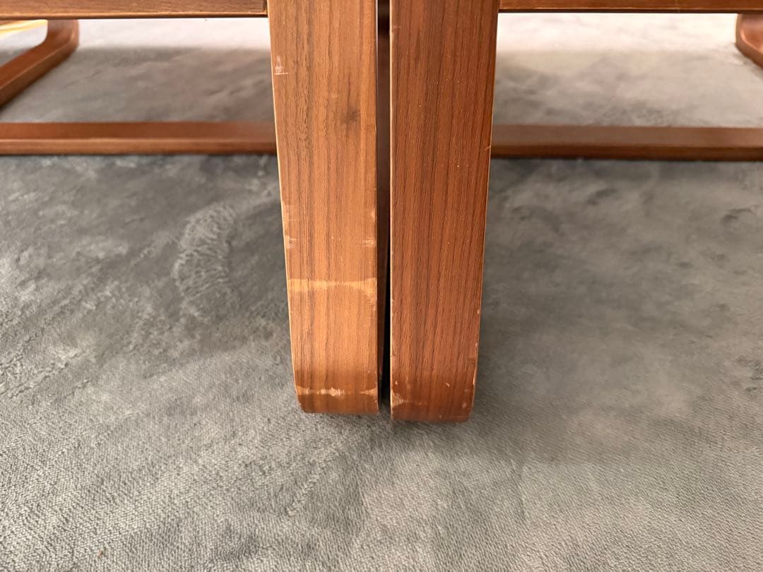 値下げ！！無印良品 リビングでもダイニングでもつかえる テーブル&チェアー2脚