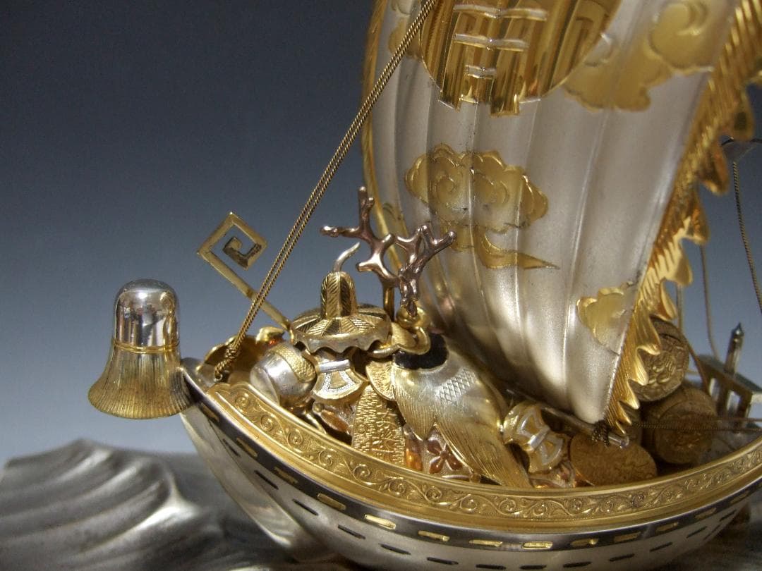 銀製 宝船 TAKEHIKO 関武比古 STERLING 960