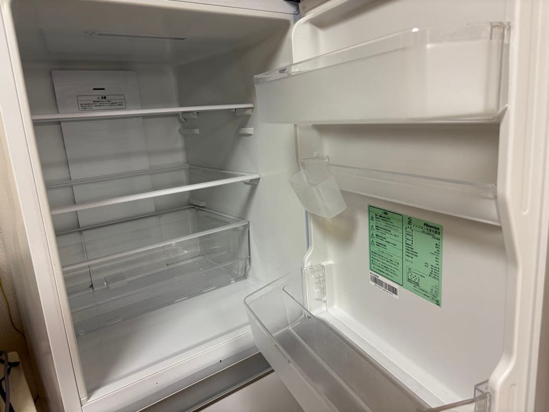 【美品】送料無料 ハイセンス3ドア冷凍冷蔵庫 HR-D2801W 2021年製