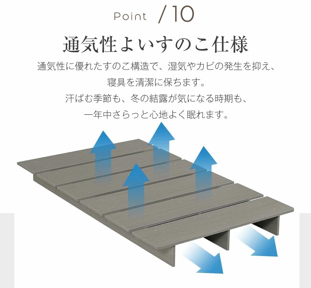 新品 ベッドフレームS ローベッド ステージベッド すのこベッド1478-180