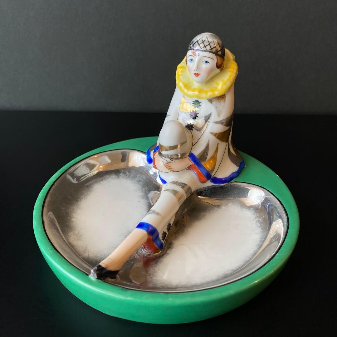 オールドノリタケ ピエロ アッシュトレイ ピントレイ アールデコ