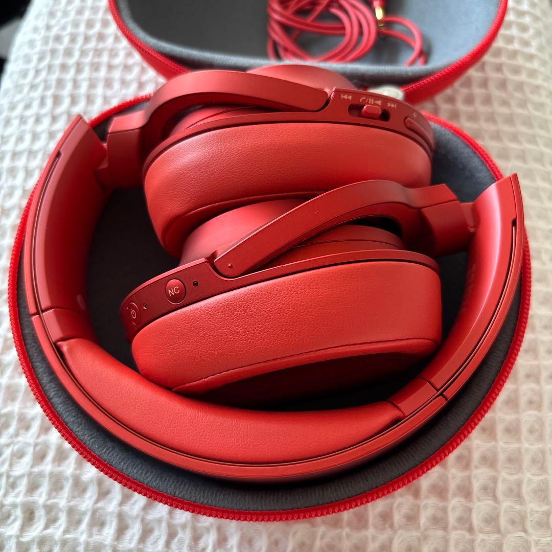 SONY ワイヤレスヘッドホン MDR-100ABN レッド 赤 - メルカリ