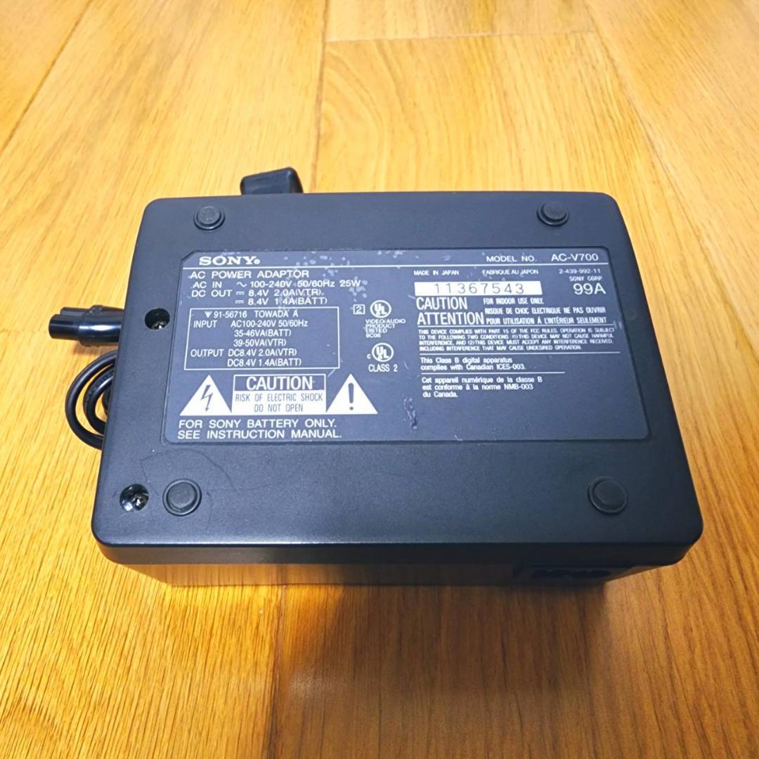 【動作確認済】高画質 8ミリ Hi8 SONY ビデオカメラ ACアダプタセット