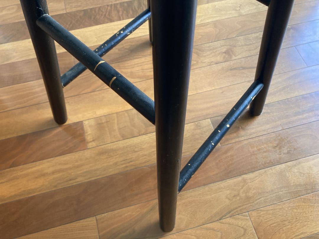 昭和　レトロ　アンティーク　ハイスツール　チェア　椅子　イス　木製　ヴィンテージ