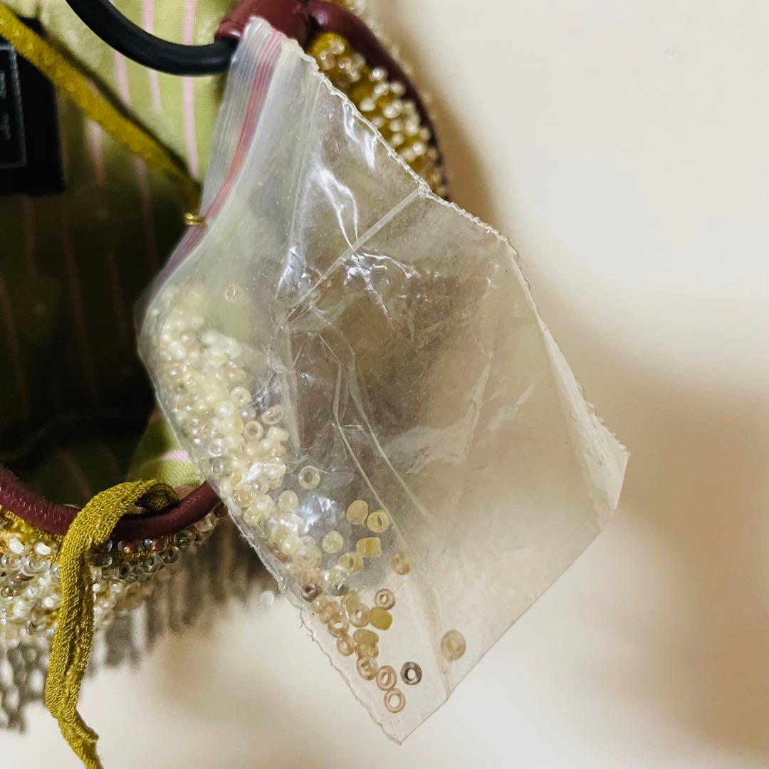 極美品✨ ジャマンピュエッシュ パーティー ハンド バッグ ミニ ビーズ