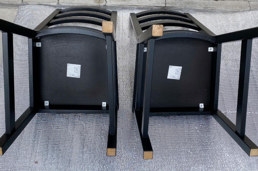 IKEA ノルドヴィーケン ダイニングテーブル 椅子2脚セット ドロップリーフ