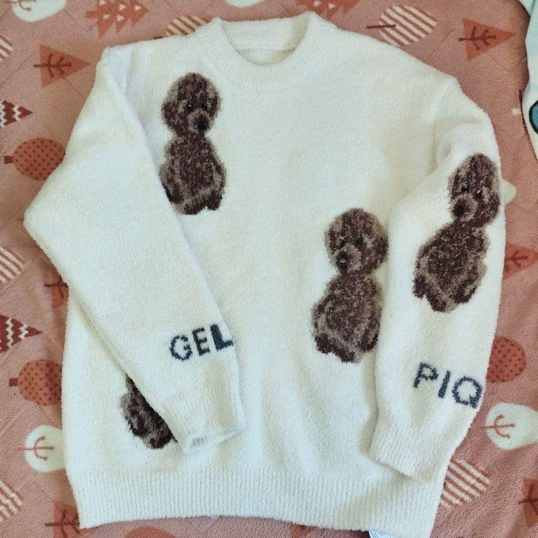 トイプードル　ジャガードプルオーバー　ジェラートピケ　ルームウィア　上下セット