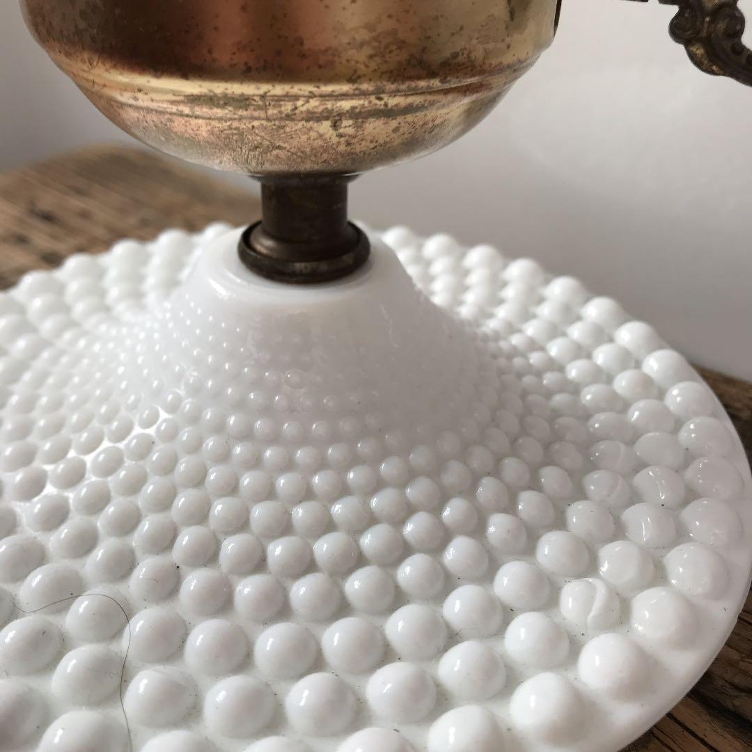 アンティーク♡ミルクガラスランプ 鍵スイッチの通販はau PAY