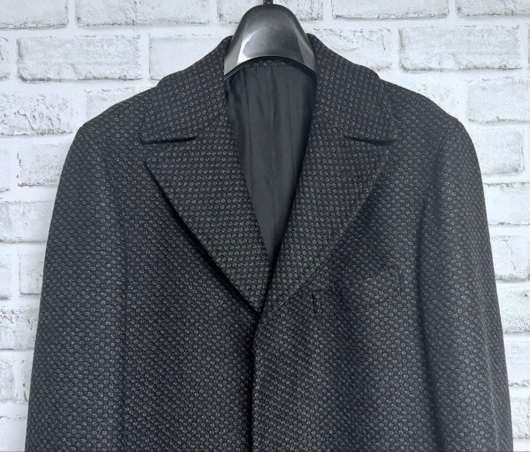 最終価格【カシミヤ混/上質ワッフル織】タリアトーレ アルスターコート 定価15万