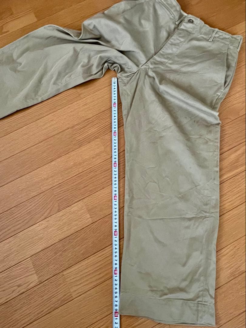 40's M43 カーキ U.S.ARMY 実物 チノパン M-1943 w33