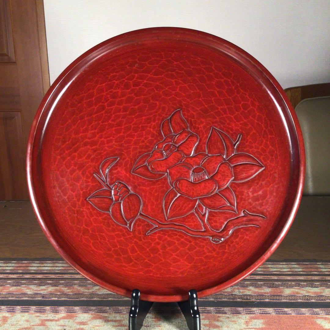 『今こそうー特価』　鎌倉彫　八勝堂　× 陽堂　お盆　2枚