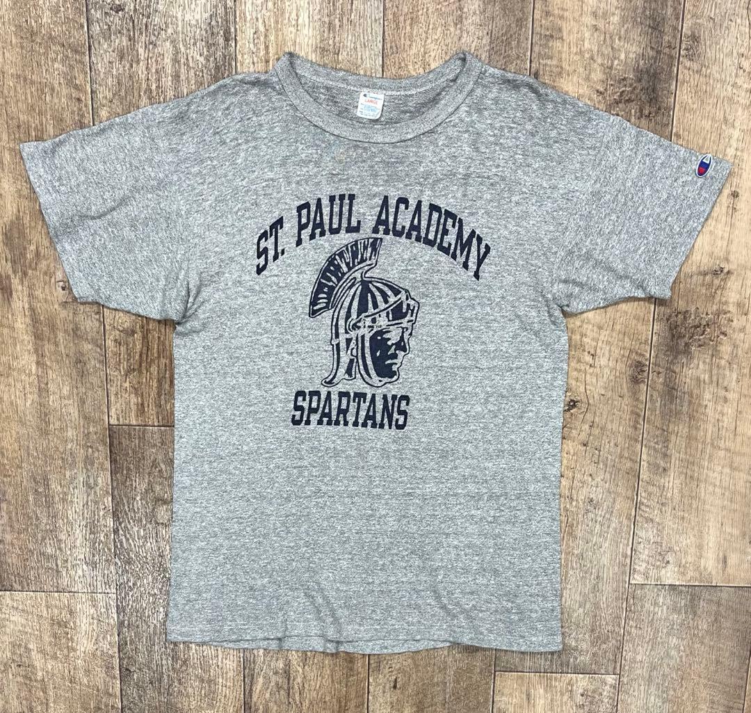 80s Champion 88/12 Vネックt 3段プリント トリコタグ CHAMPION