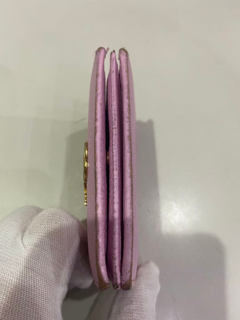 【希少】GUCCI グッチ ボスコ 二つ折り財布 マーモント ピンク 犬 GG