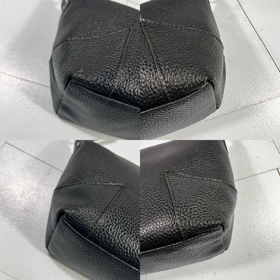 ヴィヴィアンウエストウッド ショルダーバッグ パンチングレザー ブラック