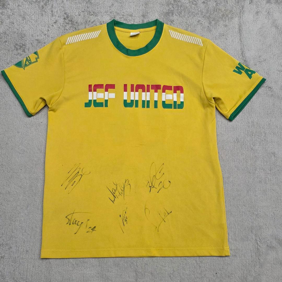 ジェフユナイテッド千葉 ユニフォーム イエロー Jリーグ 12番 サイン