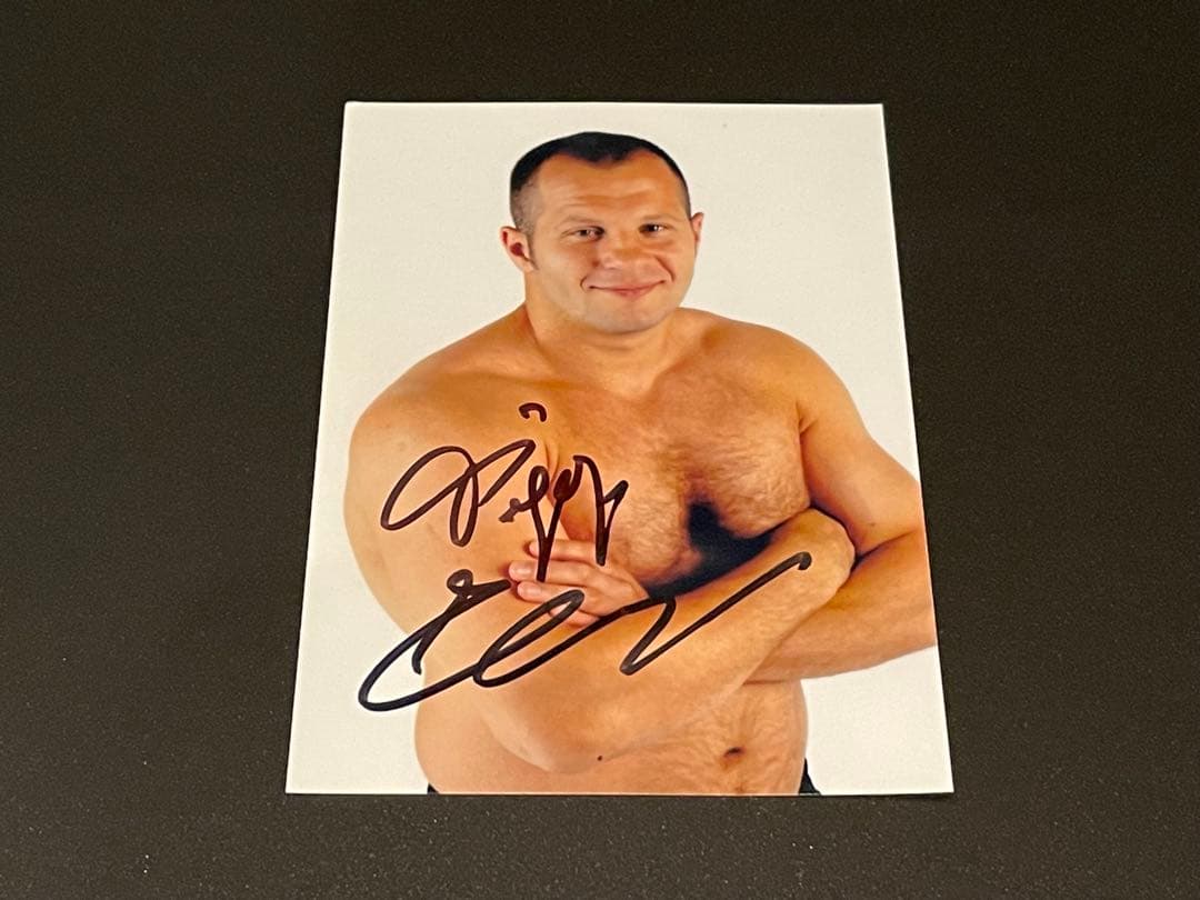 入手困難】ヒョードル 直筆サインカード 2016 2016 LEAF