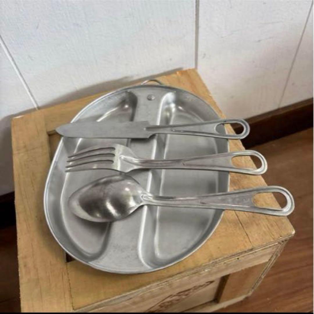 米軍実物 1967年 メスキットパン カトラリーセット 送料無料② 67年