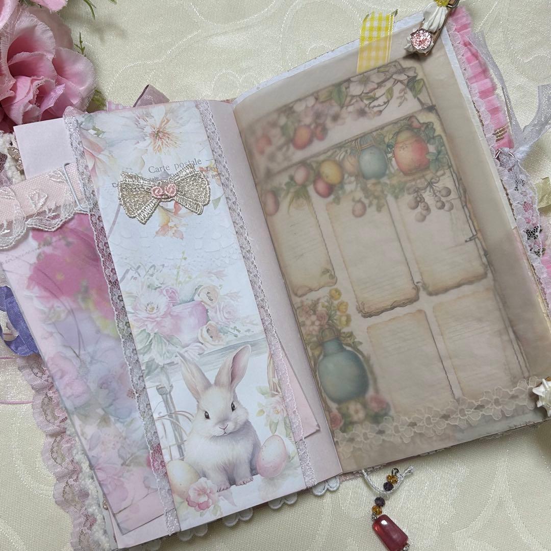 薔薇とレースのジャンクジャーナル・雑記帳　Happy Easter