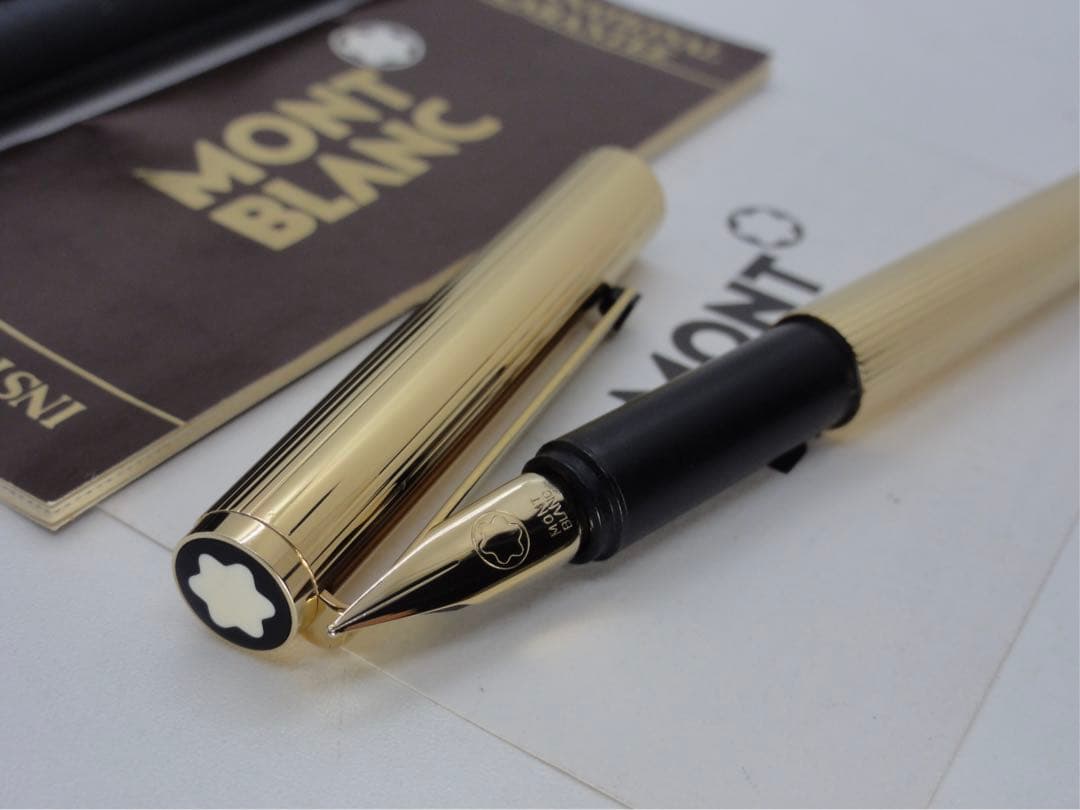 モンブラン 未使用に近い品！稀少度の高い金運を呼ぶ！総金張りSライン