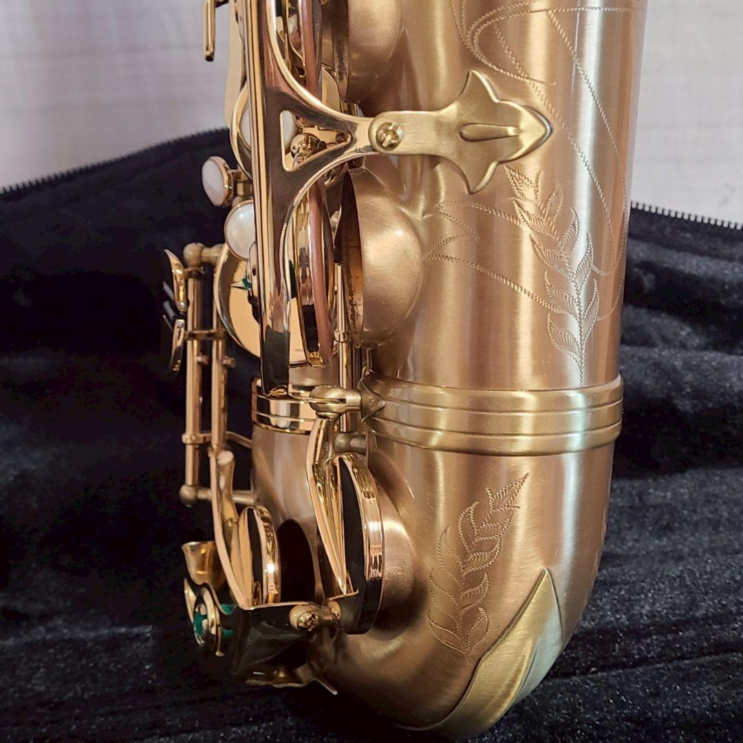 Festi アルトサックス 彫刻入り 管楽器 サックスフォン ケース付 ゴールド