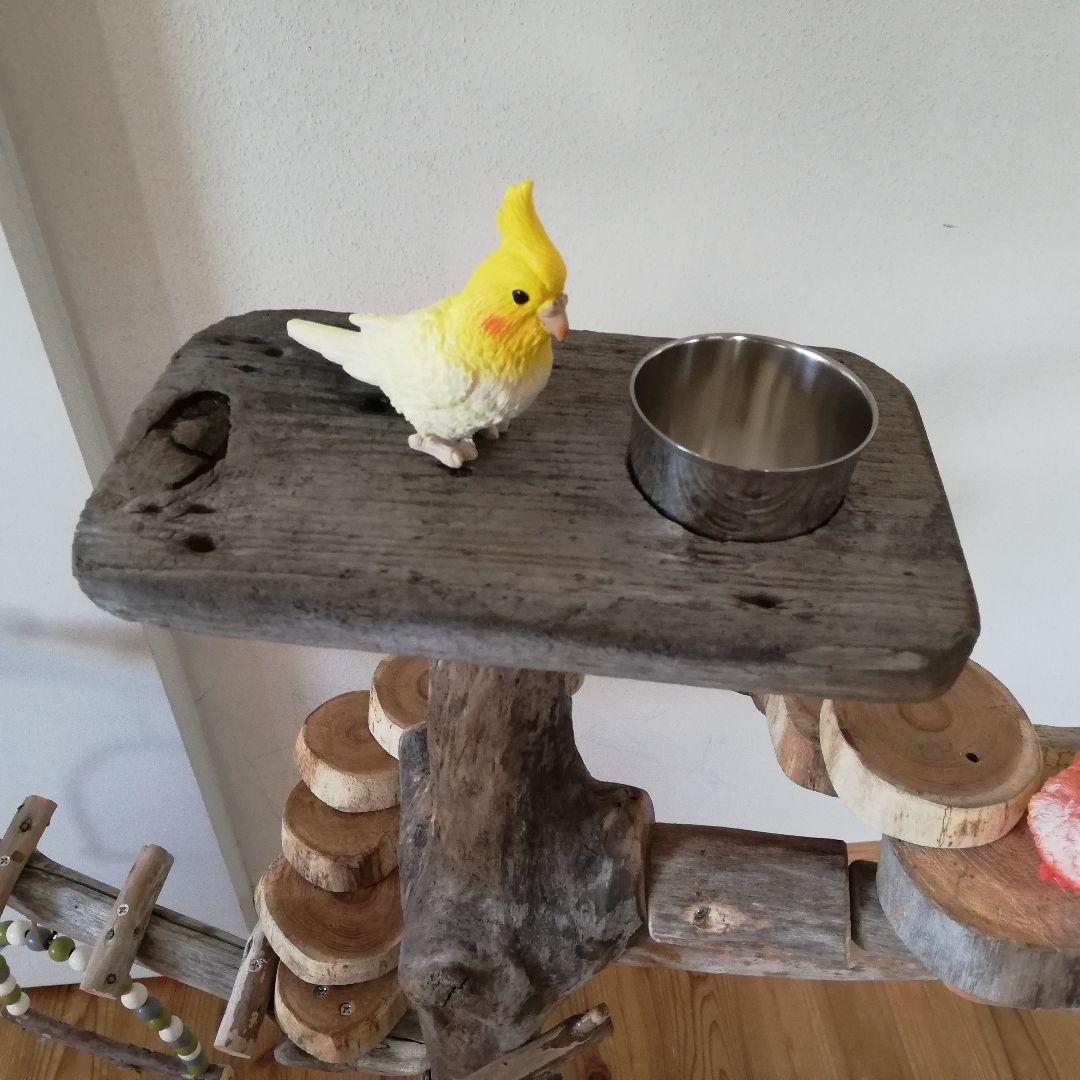 バードアスレチックジム大型 ㊲ 天然木 自然木 止まり木 インコ おもちゃ