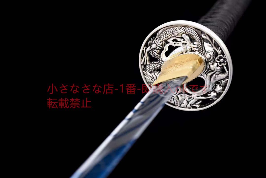 【魁星】中炭素鋼焼藍武士刀  古兵器 武具 刀装具 日本刀 模造刀 居合刀