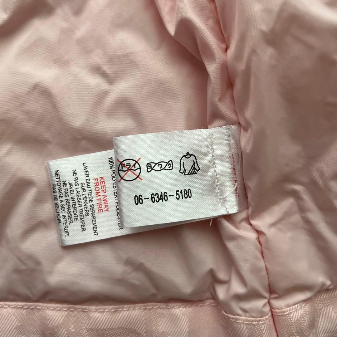 ベビーディオールのダウンコート　3way ピンク　フード取り外し可