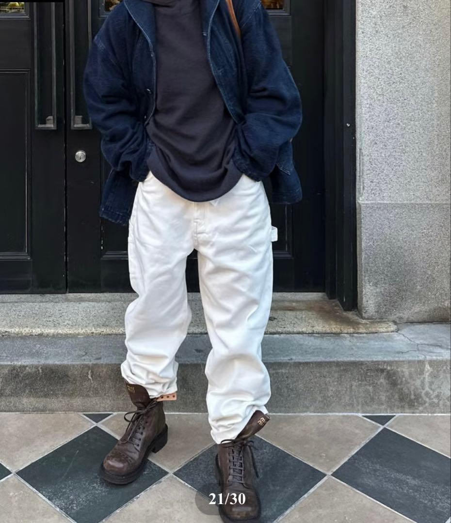 ok.soon×piccadilly コットンホワイトペインターパンツ　サイズ3