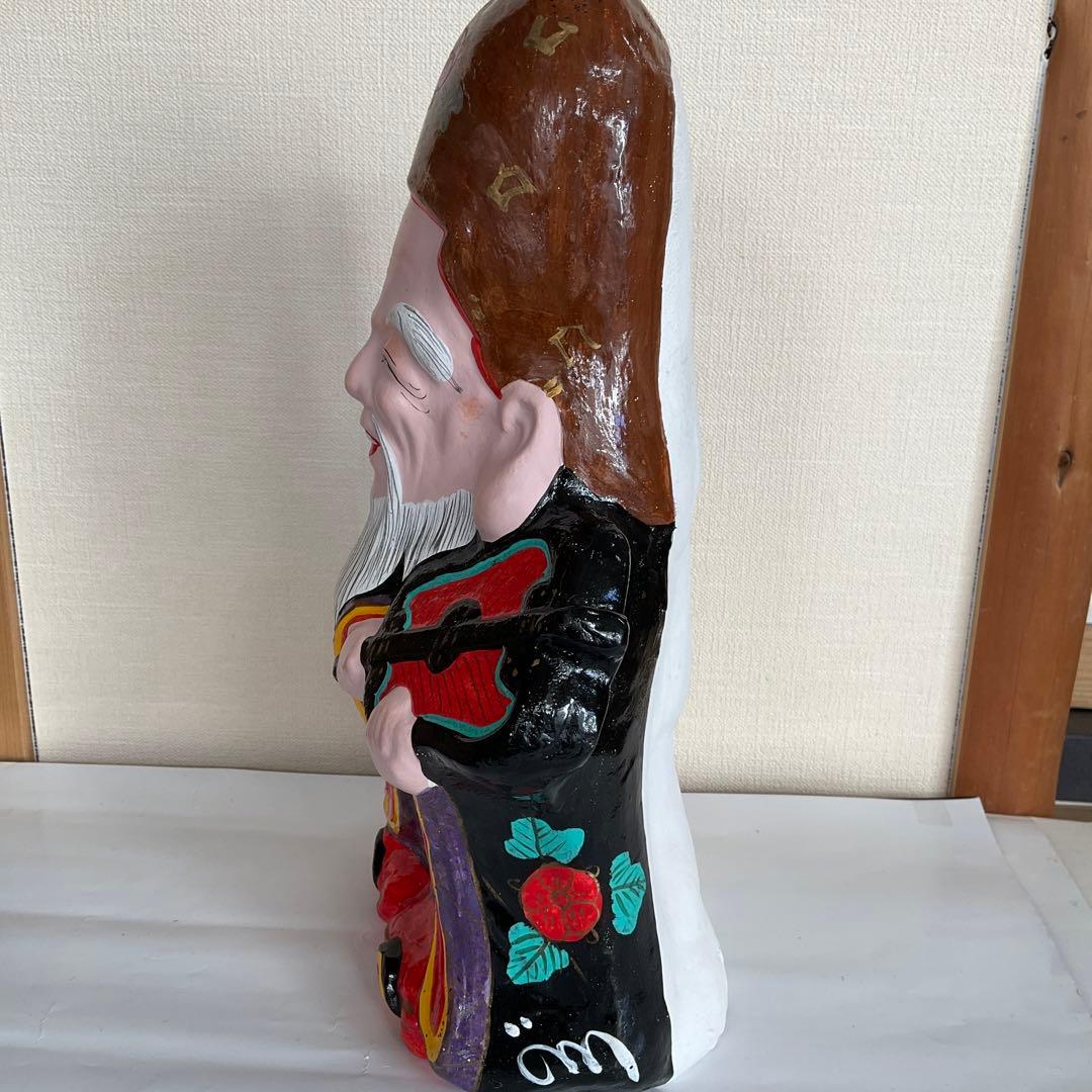 信州 中野市 土雛中野ひな人形 「寿老人」 立ケ花・ 西原邦男作