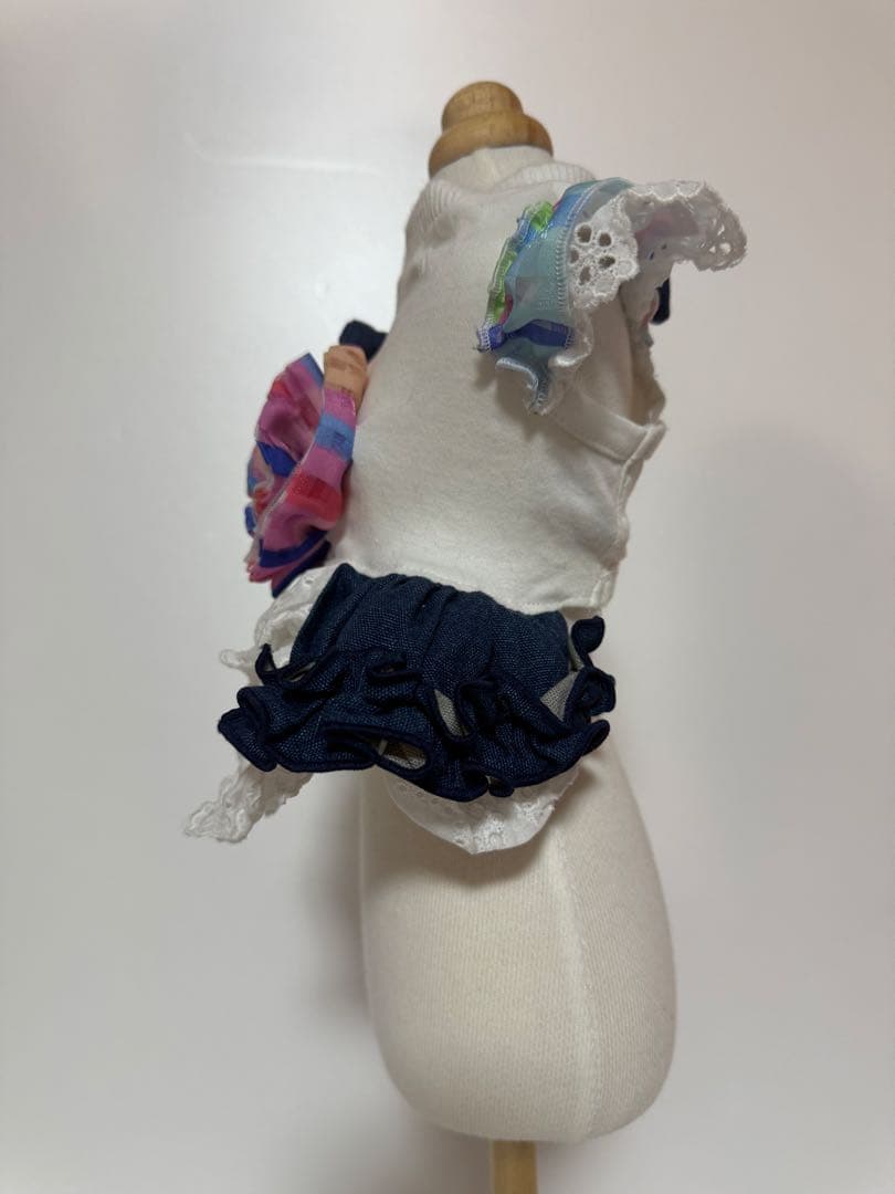 3点セット チュール ワンピース ヘッドアクセ 犬用 - 犬服