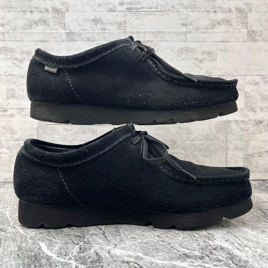 クラークスオリジナル ワラビー ブーツ GTX 27cm相当 ブラック スエード