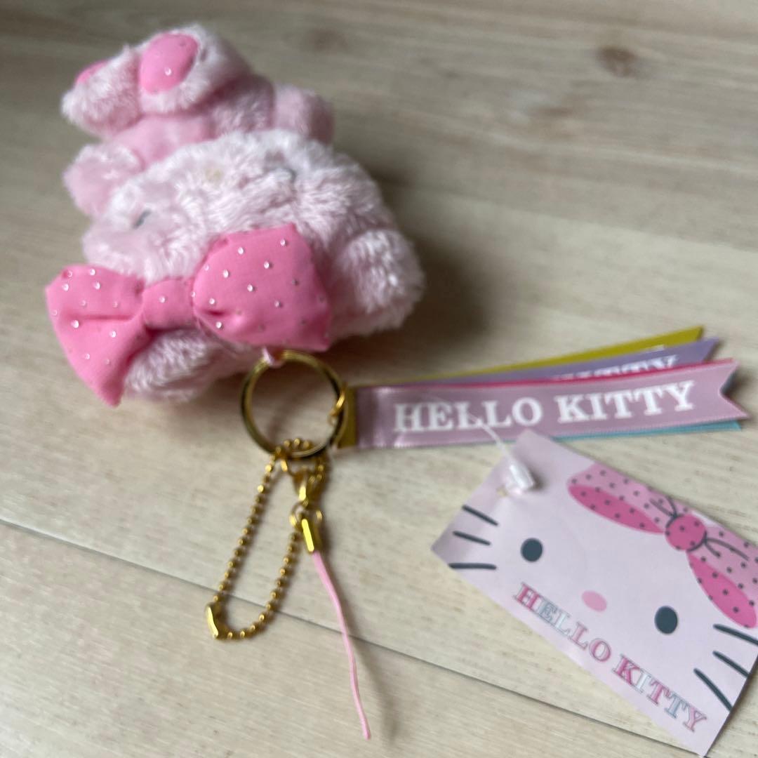 サンリオハローキティ マスコットキーホルダーストラップ春ピンク激レア平成レトロ