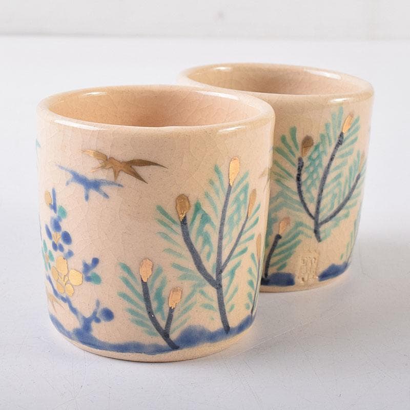 茶道具　平安　雲林院　寶山造　箸瓶　巾筒など　共布共箱　五点　M　R8621