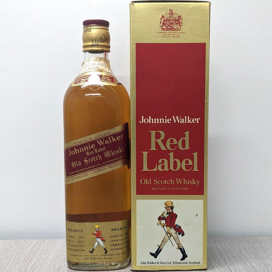 ジョニーウォーカー　赤ラベル　760ml43%　特級　従価税率適用　未開栓箱有り ジョニーウォーカー 赤ラベル 760ml43% 特級 従価税率適用 未開栓箱有り