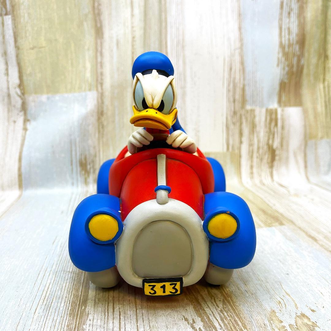 ドナルドダック 赤い車 RUTTEN ルッテン社製 レジン製 ビッグフィギュア