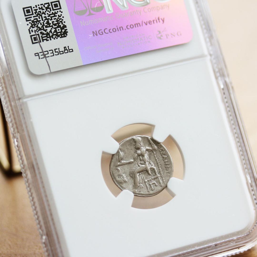 アレクサンドロス3世【VF】 トラキア王国 アレキサンダー大王 ドラクマ