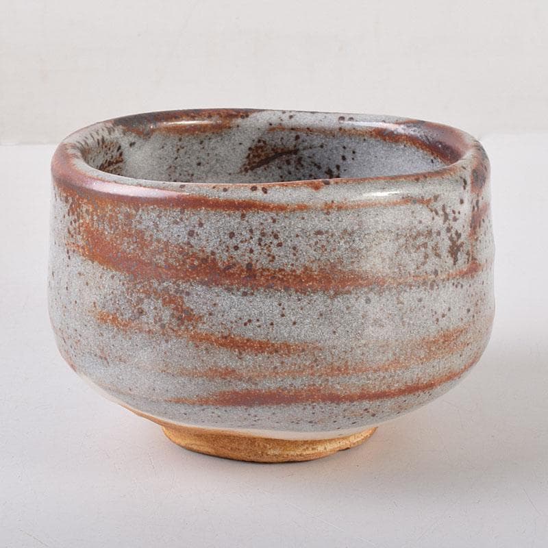 茶道具 人間国宝 荒川豊蔵作 志野茶碗 共箱 M R8052