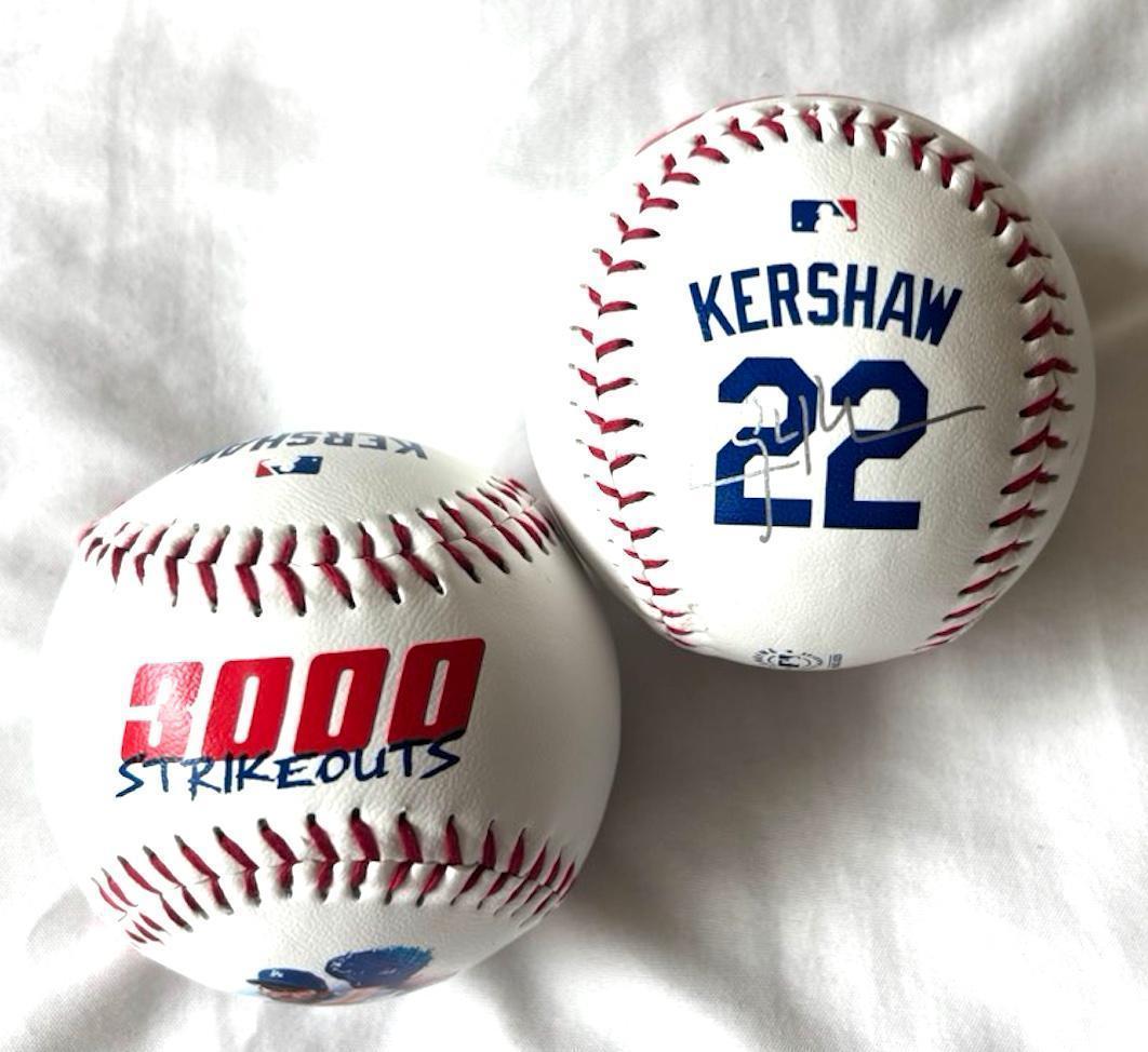 ドジャース クレイトン・カーショウ 3000奪三振記念ボール MLB公式限定