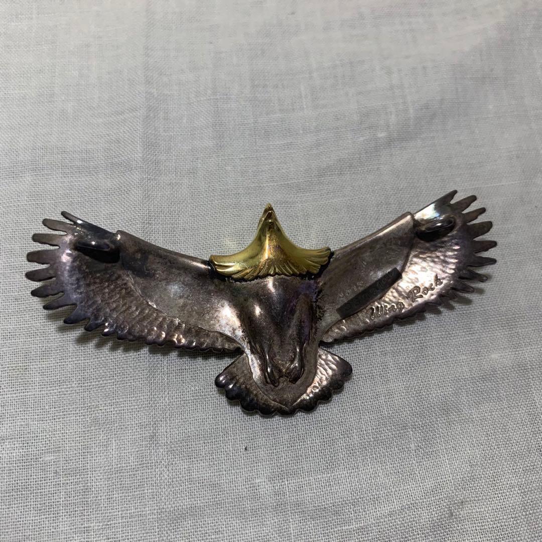 WING ROCK ウイングロック/ 18K 頭金 イーグル Lサイズ ルビー目