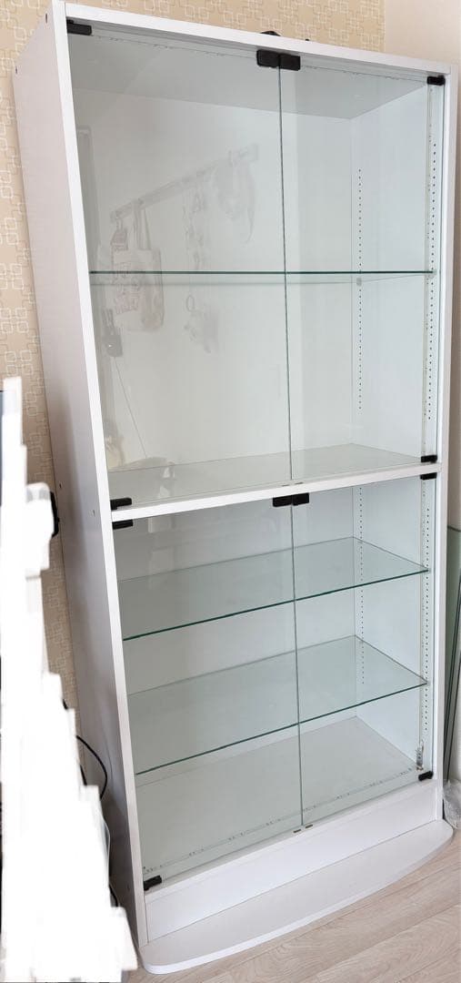 【JAJAN】フィギュア　コレクションラック　ワイド ハイタイプ コレクションラック ワイド ハイタイプ 引き戸 幅83cm×奥行29cm